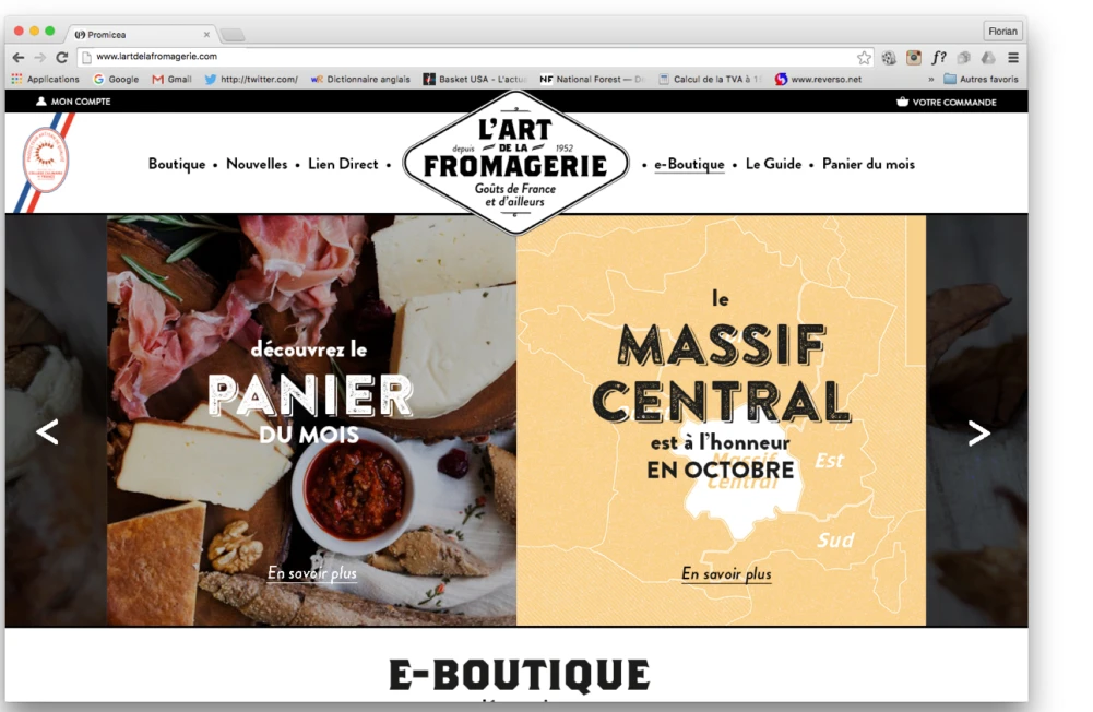 L’Art de la Fromagerie — réalisation 1.9